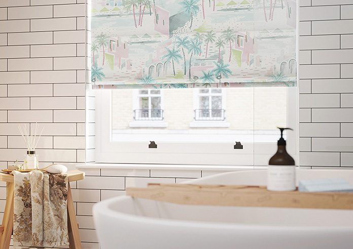 Sunset Boulevard, Watercolour - Motorised Roman Blind - Image 5
